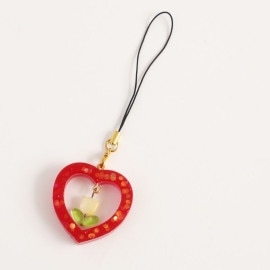 レジン ハートのヘアゴム by ナナイロリボン |「障がい者福祉」を買物