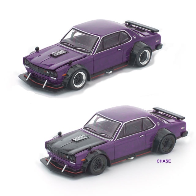 POP RACE x Enigma 1/64 PANDEM HAKOSUKA - PURPLE パンデム ハコスカ