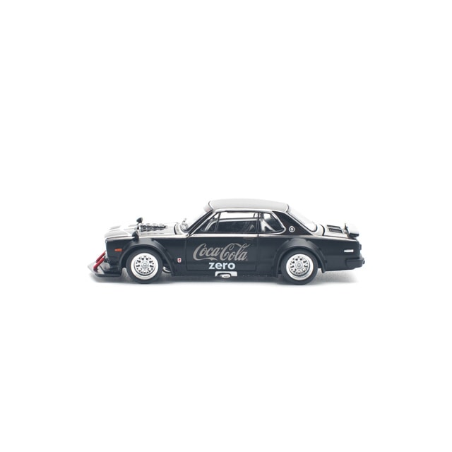 1/64 SKYLINE GT-R V8 DRIFT (HAKOSUKA) COCA COLA CHROME BLACK