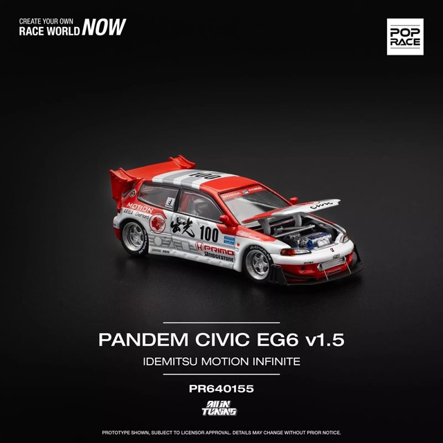 1/64 PANDEM CIVIC EG6 v1.5 IDEMITSU MOTION INFINITE (Limited