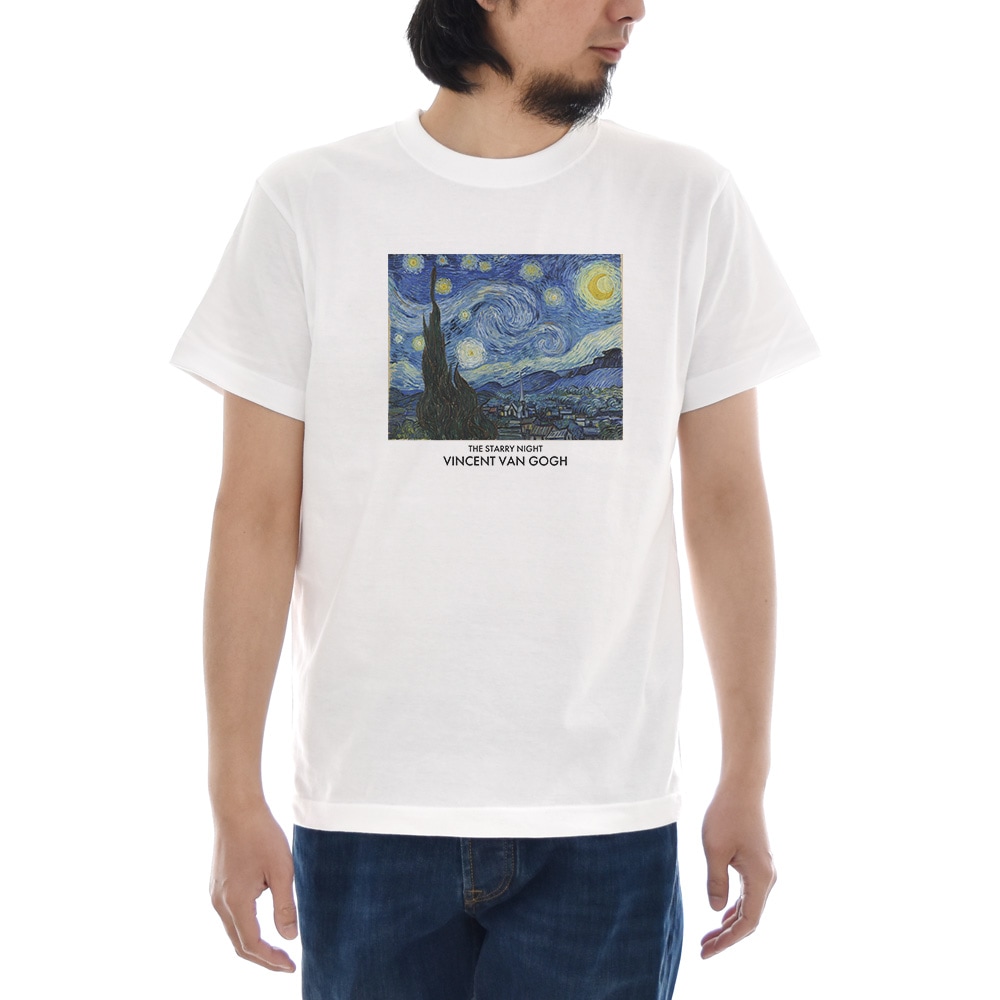 ゴッホ Tシャツ 星月夜 スターリーナイト THE STARRY NIGHT 半袖T