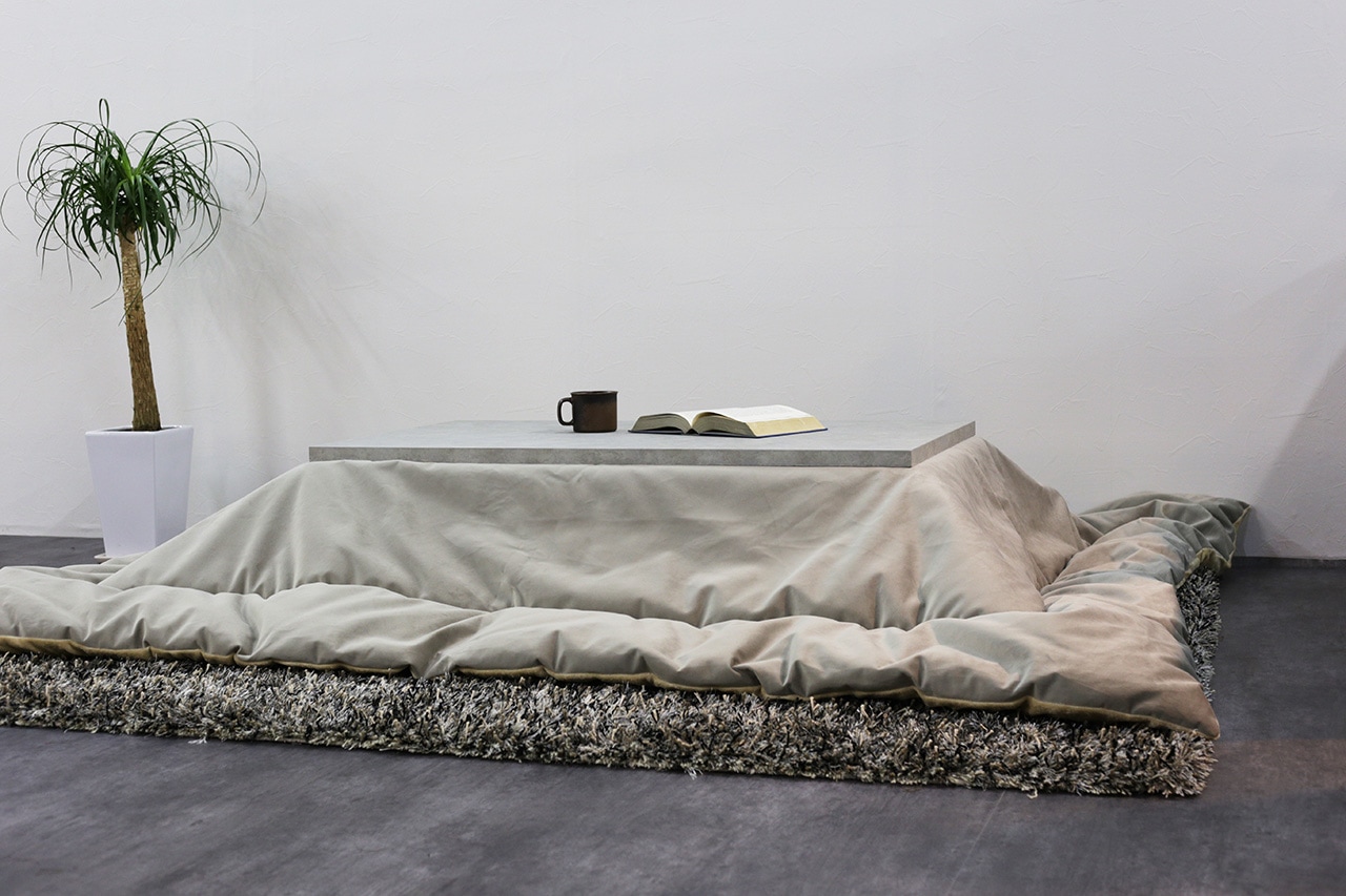 NOMBE kotatsu table mortar｜ノンベコタツテーブル モルタルグレー