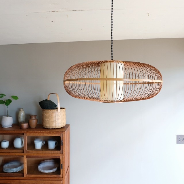 竹のペンダントライト｜照明・ライト,ペンダントライト｜古家具