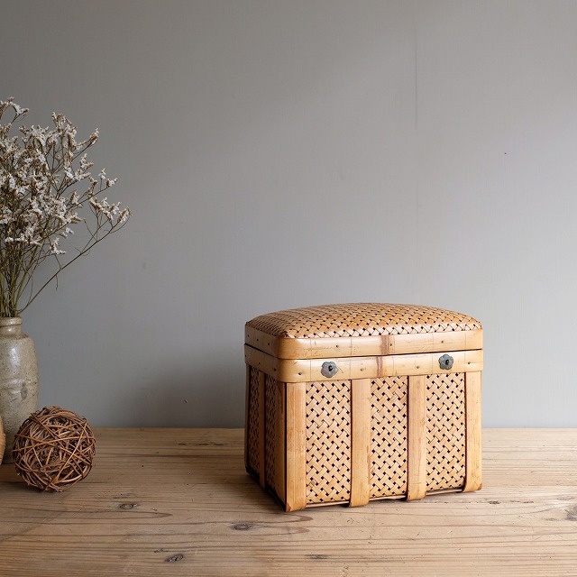 竹籠 茶籠 茶道具｜古雑貨,籠 バスケット｜古家具・アンティーク家具 R