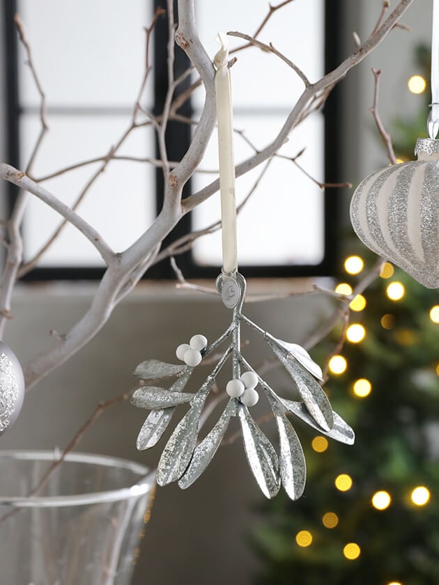 Lene Bjerreオーナメント ヤドリギシルバー10cm サラグレース