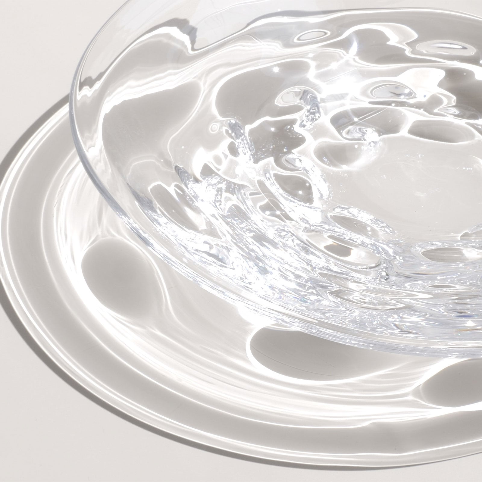 H2O：宙吹き丸形プレート (20cm) | 深皿 | Sghr