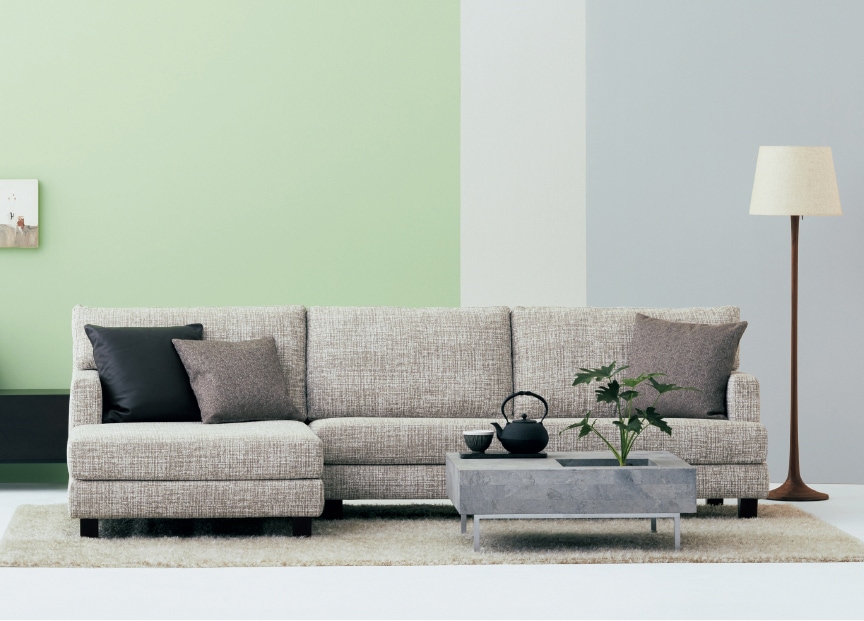 HUKLA センターテーブル 〔A. スクエアセンターテーブル100〕ELT001