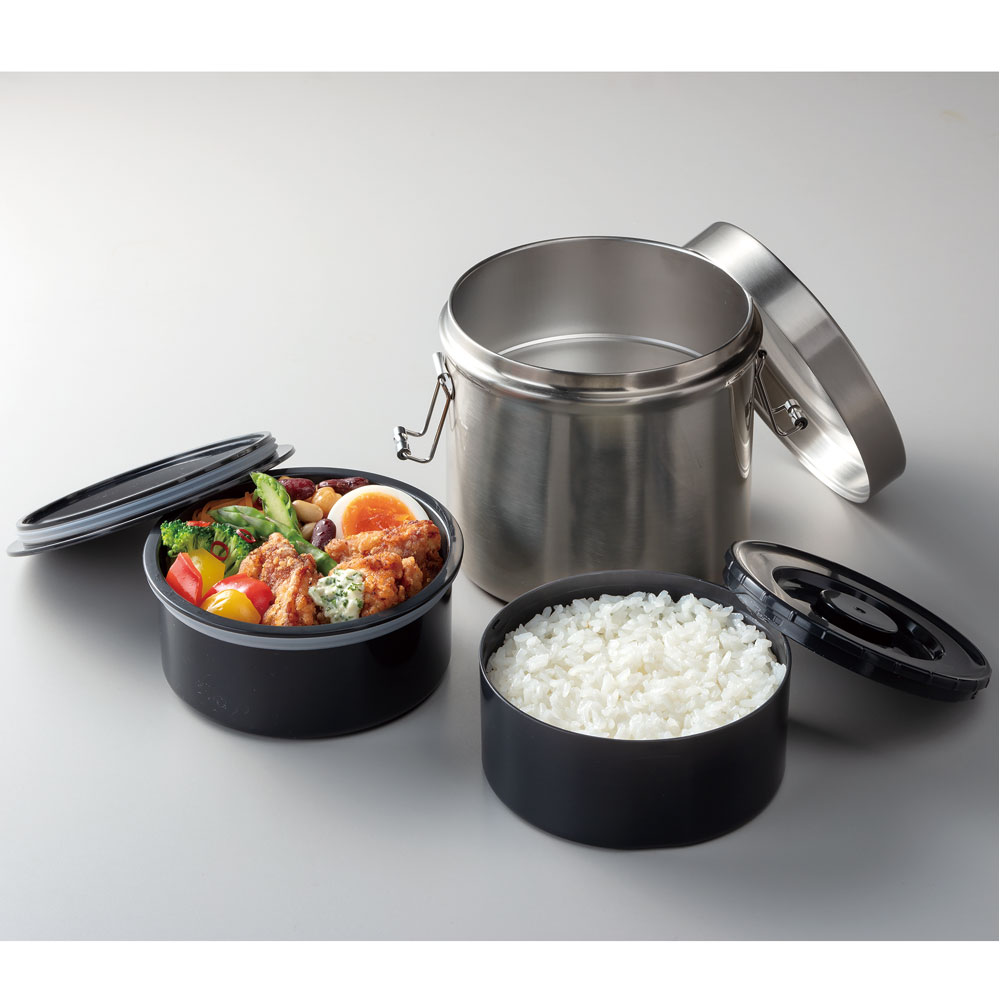 抗菌 保温 弁当箱 真空 ステンレス ランチボックス 総容量 820ml