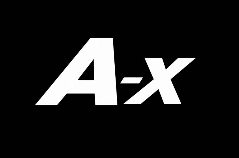 A-x(エークロス) ロゴステッカー (切り抜き)白 9cm | A-xシリーズ