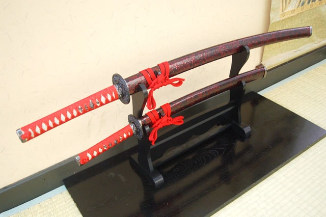 赤雲 大刀 小刀セット 模造刀｜【公式】模造刀・居合刀の専門店「忍屋」