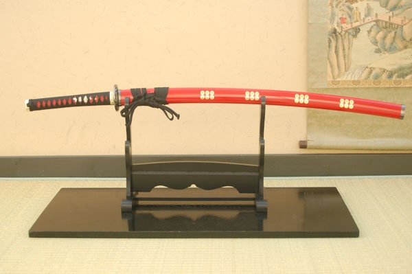 真田幸村拵え 六文銭朱鞘 模造刀｜【公式】模造刀・居合刀の専門店「忍屋」