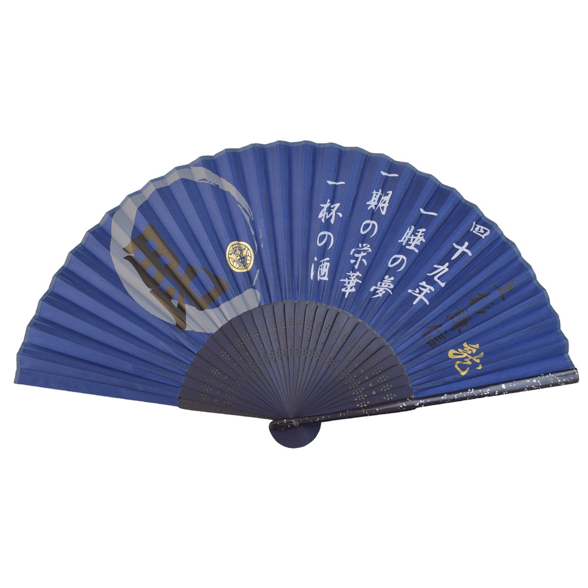 シルク扇子 上杉謙信 家紋入り｜【公式】模造刀・居合刀の専門店「忍屋」