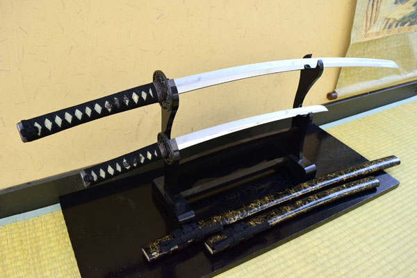 上金雲 黒紐 大刀 小刀セット 模造刀｜【公式】模造刀・居合刀の専門店