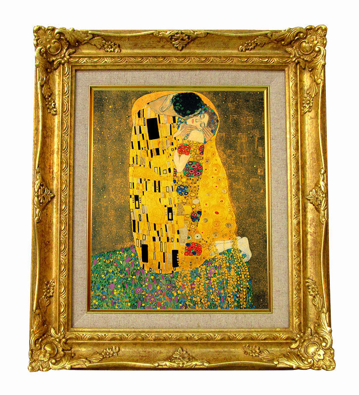 クリムト The Kiss ジクレーキャンバス複製画