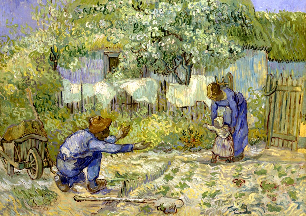 ゴッホ 最初の一歩 ジクレーポスター四辺フチ無し販売