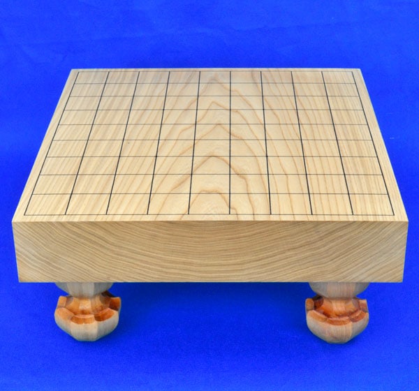 将棋セット 栓2寸一枚板足付将棋盤セット(木製将棋駒樺材優良押し駒