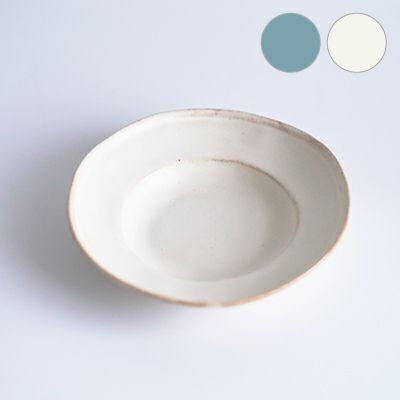 益子焼・キナリパン深皿/ほっこり 手作り わかさま陶芸 若林健吾 の