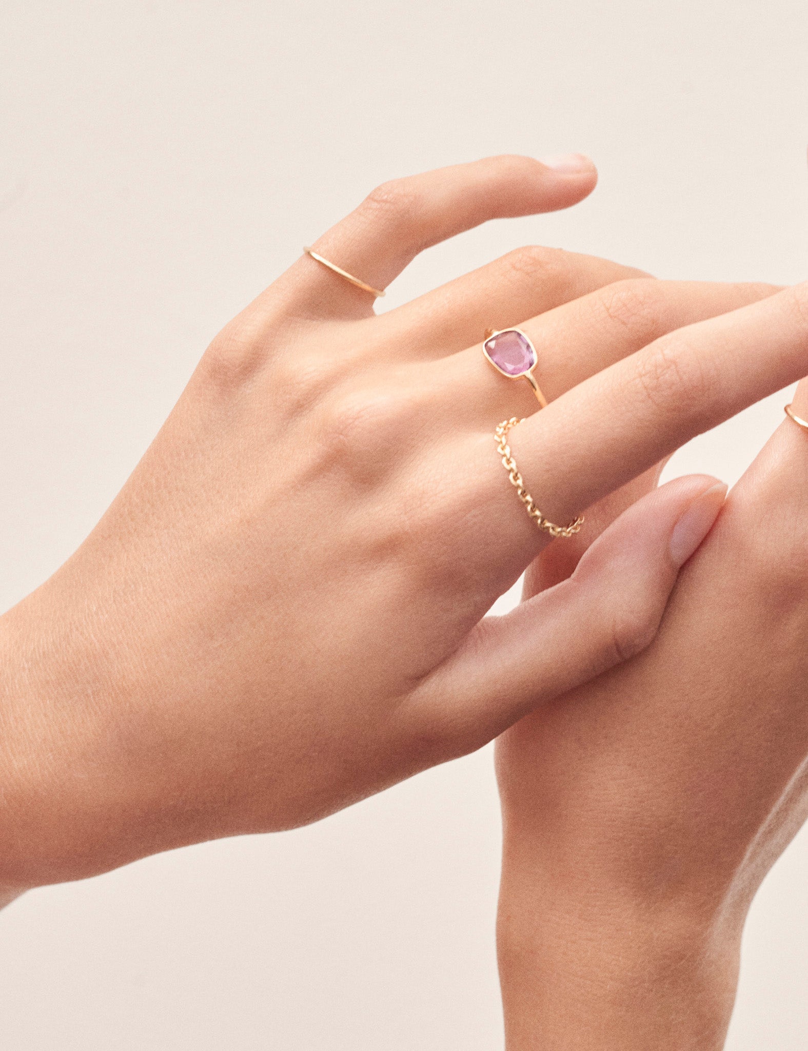 MARIHA(マリハ) Gold Rain チェーンリング イエローゴールド オーバル