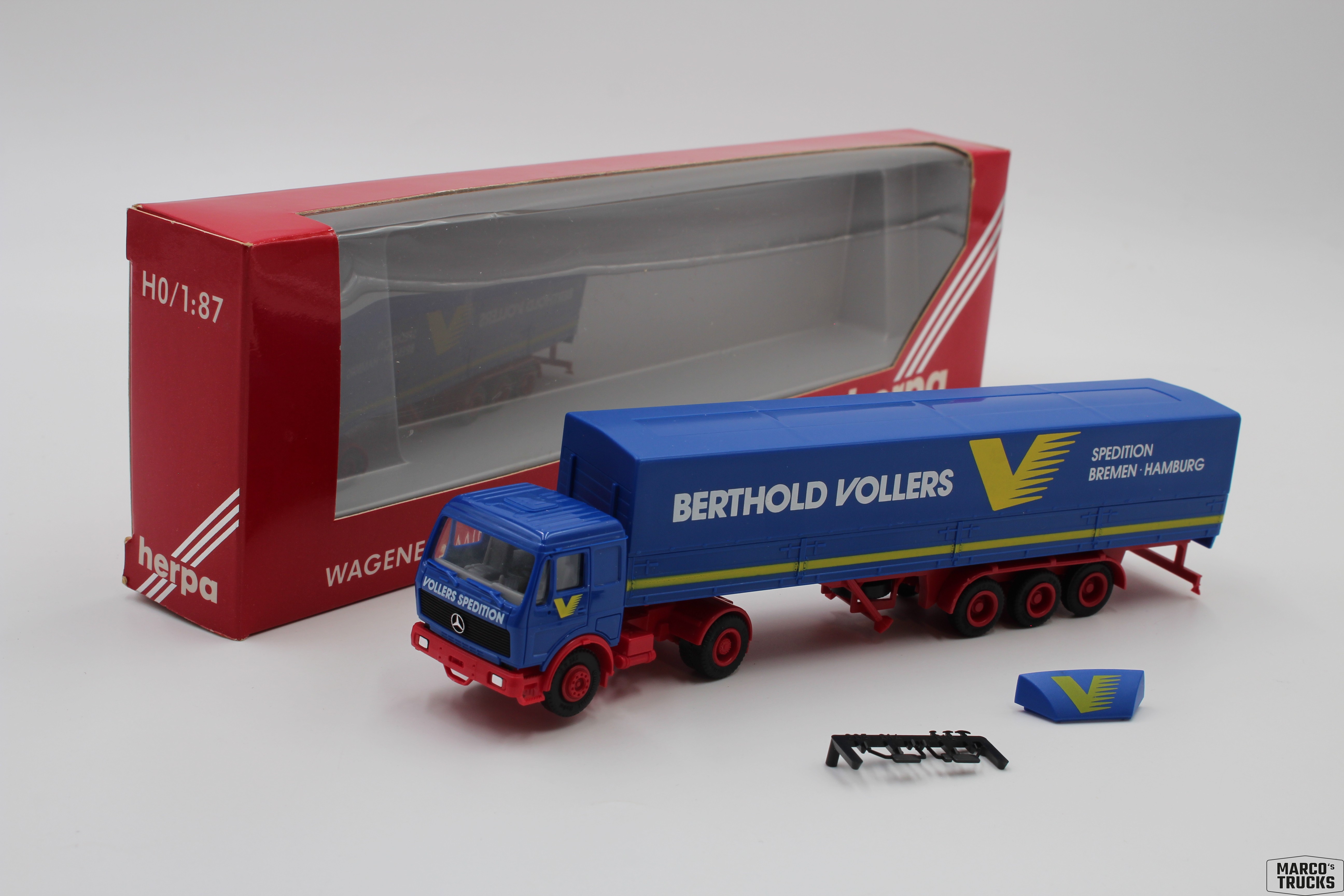 Herpa MB Mercedes NG Semi-Trailer Truck “Berthold Vollers Bremen