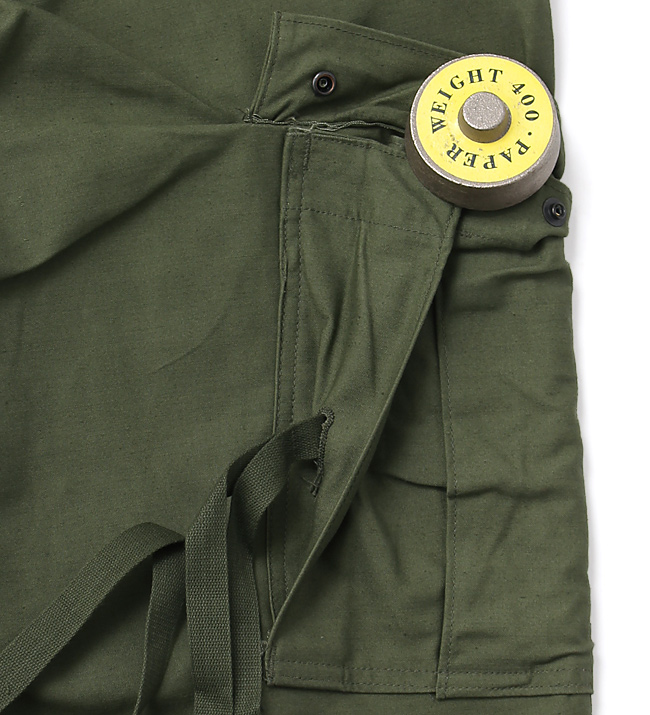 US(米軍) M-65 OD フィールドパンツ、ブラス(真鍮) ZIP/DLA78年/S-R