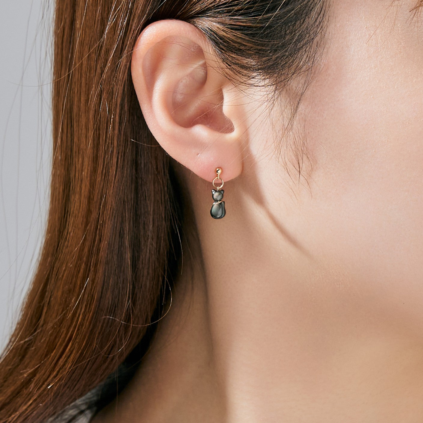 K10 クロネコシェルピアス - me.（エムイードット）