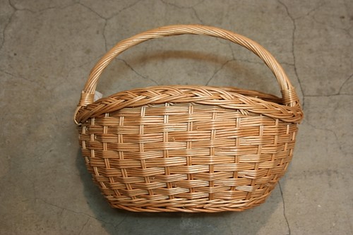 かご・バスケット・雑貨 - menui | 煮柳 卵型ワンハンドルバスケット