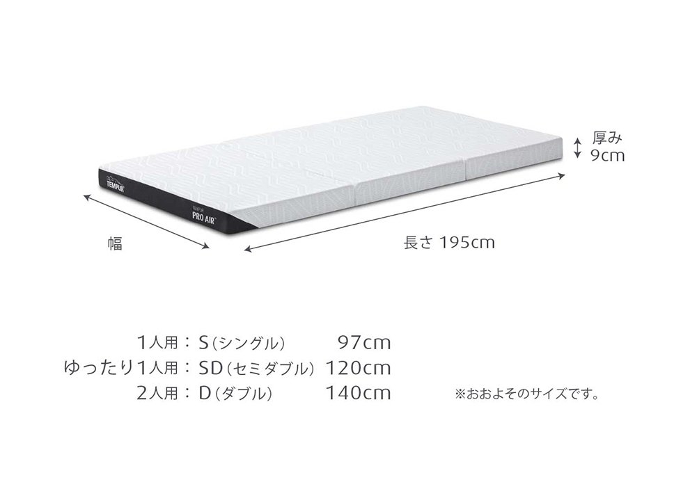 プロ エア フトン｜折りたたみマットレス｜快適｜テンピュール【公式】