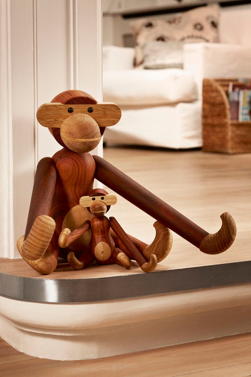 Kay Bojesen Denmark Wooden Monkey, small, teak | Finnish Design Shop