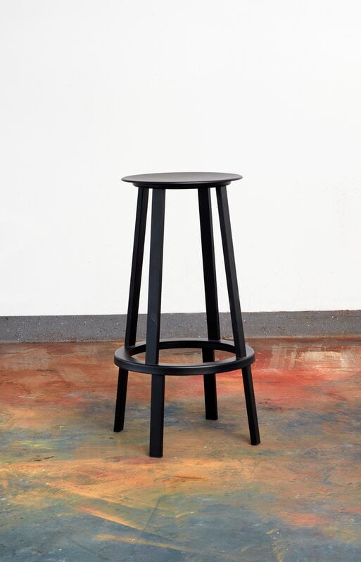 HAY Revolver bar stool, 65 cm, black | Finnish Design Shop