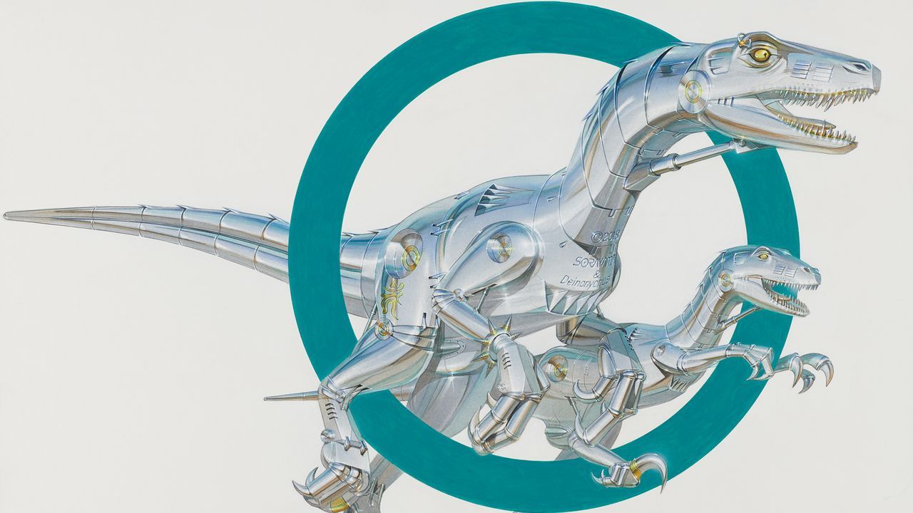 空山基の新作個展「Dinosauria」が渋谷パルコのNANZUKA 2Gで開催