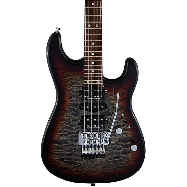 Charvel MJ San Dimas Style 1 HSH FR M QM Electric Guitar Midnight