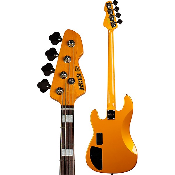 Markbass MB GV4 Gloxy CR RW Electric Bass Guitar Metallic Yellow