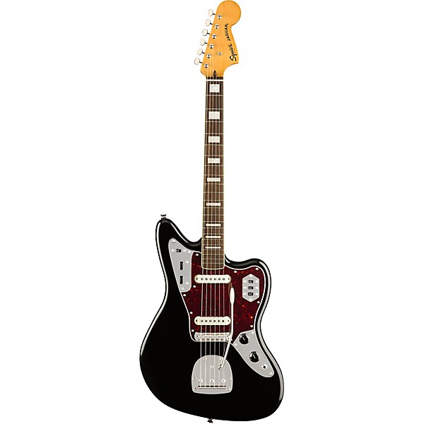 Squier Classic Vibe '70s Jaguar Electric Guitar Black | Guitar Center