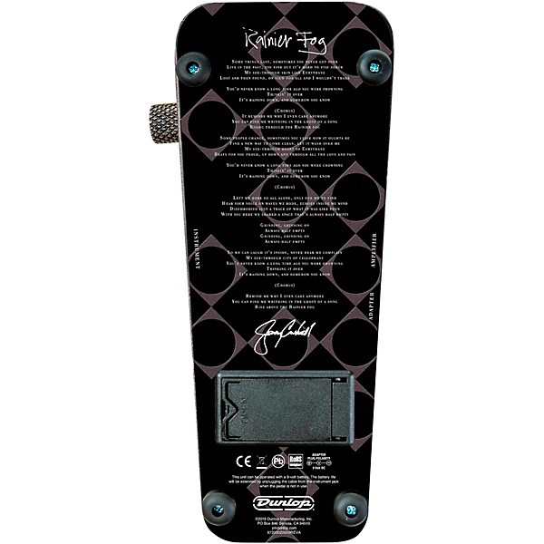 Dunlop JC95B Limited-Edition Jerry Cantrell Signature Wah Effects