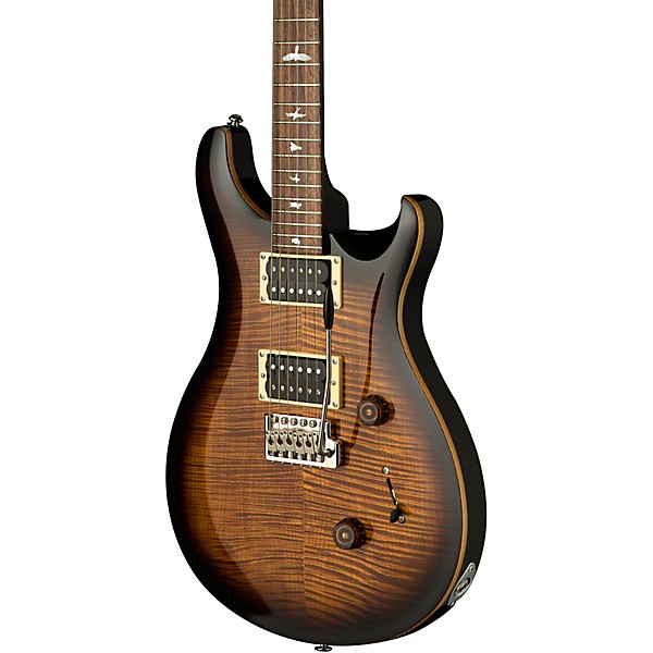 Open Box PRS SE Custom 24 Electric Guitar - Black Gold Sunburst