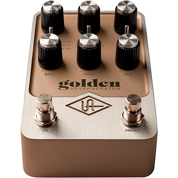 Universal Audio UAFX Golden Reverberator Effects Pedal - Gold