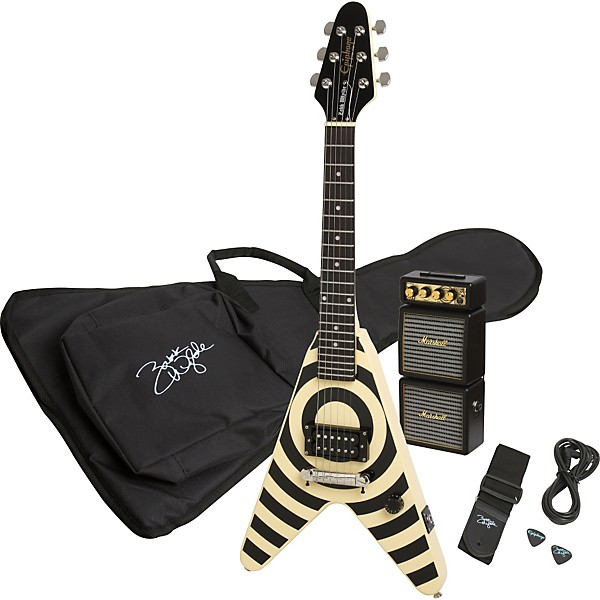 Open Box Epiphone Flying Vee Wee Zakk Pakk Electric Guitar/Amp