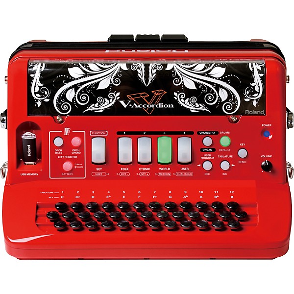 Roland Diatonic V-Accordion Red | Guitar Center