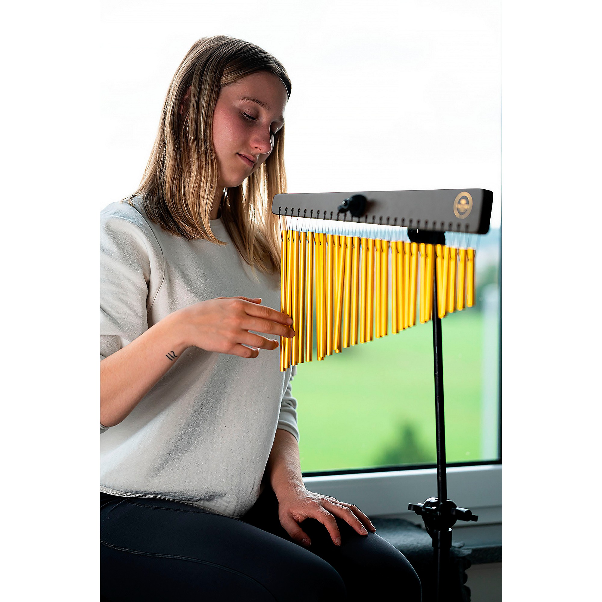 MEINL Sonic Energy CH27WB Single Row Chimes With 27 Gold-Anodized