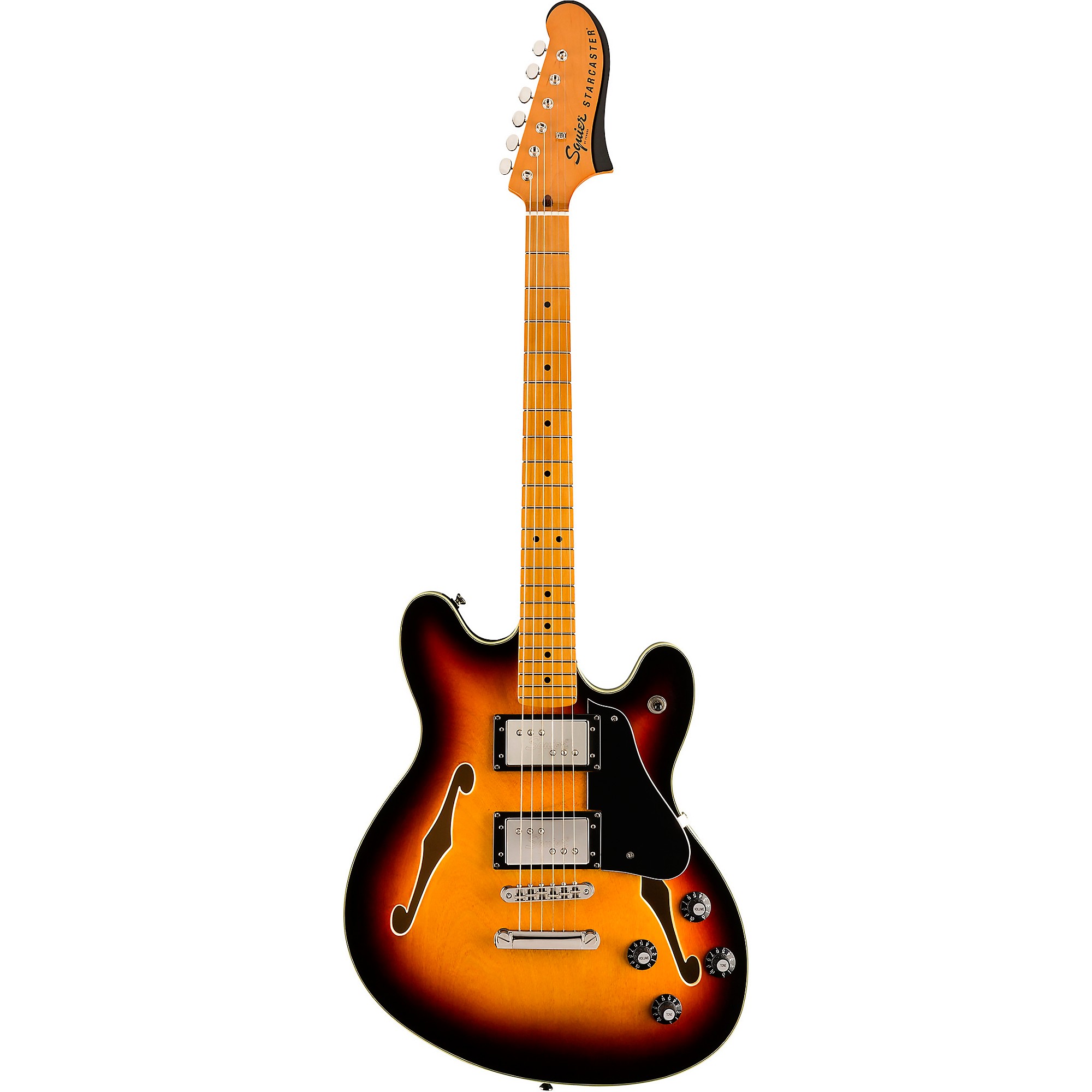 Squier Starcaster ブラック セミアコ Squier Starcaster ブラック