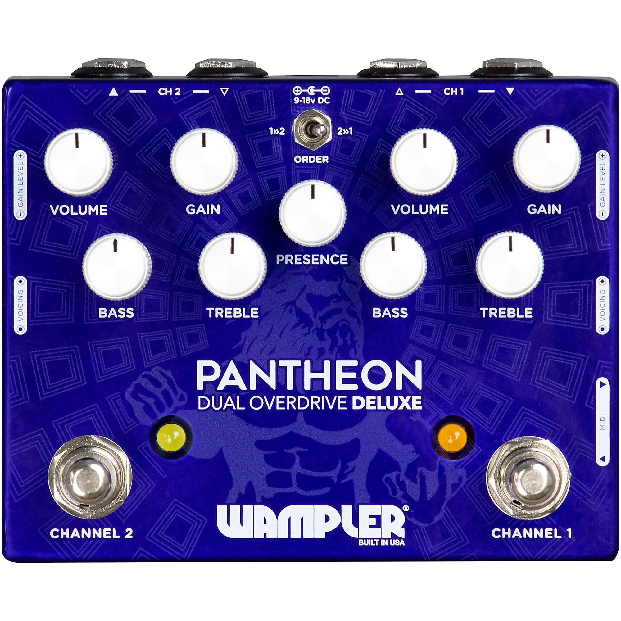 Wampler Pantheon Deluxe Dual Overdrive Effects Pedal | Music & Arts