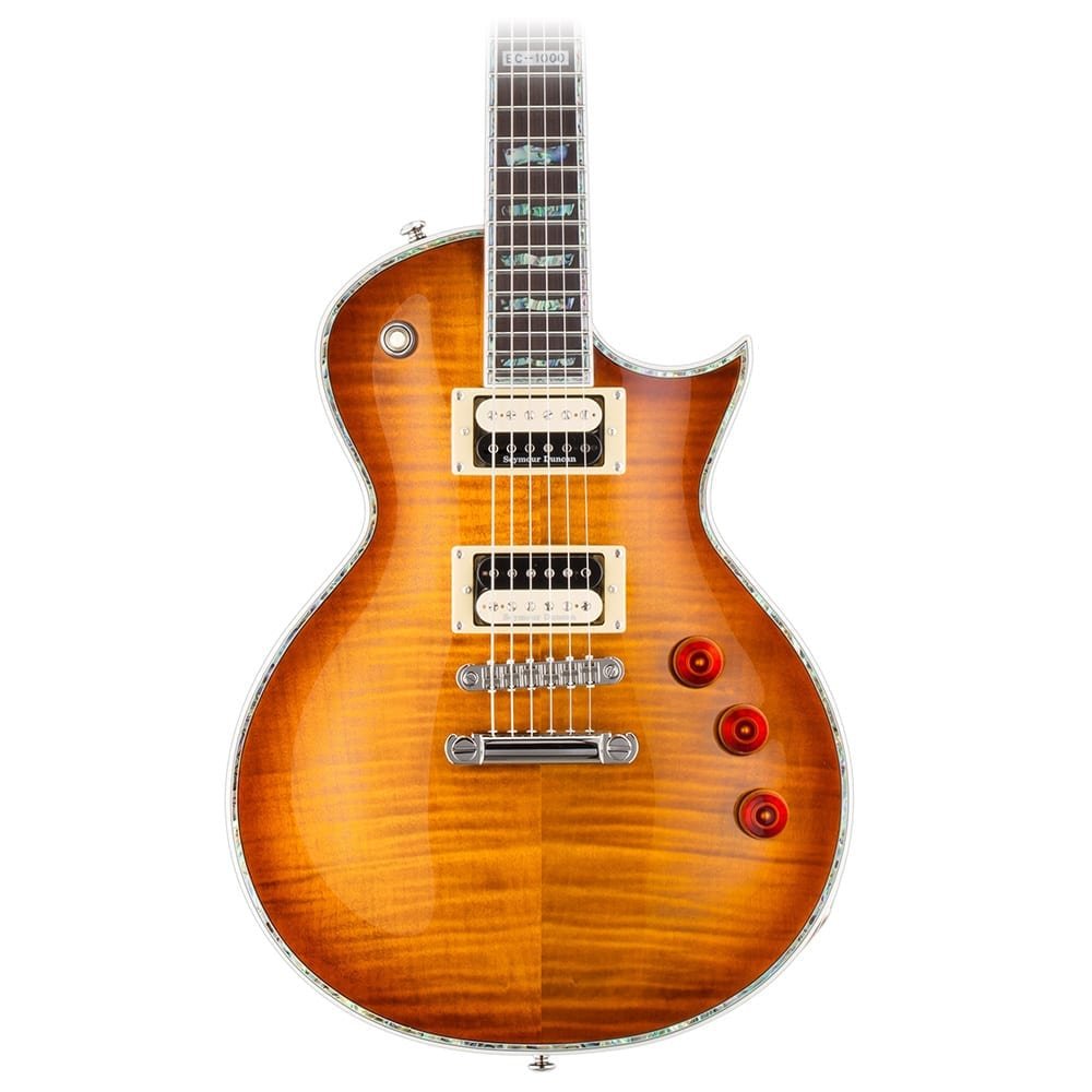 ESP/LTD EC-1000 Amber Sunburst Seymour Duncan