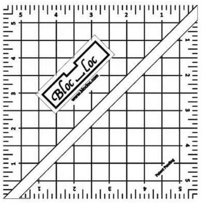 BLOC LOC HALF SQUARE TRIANGLE RULER