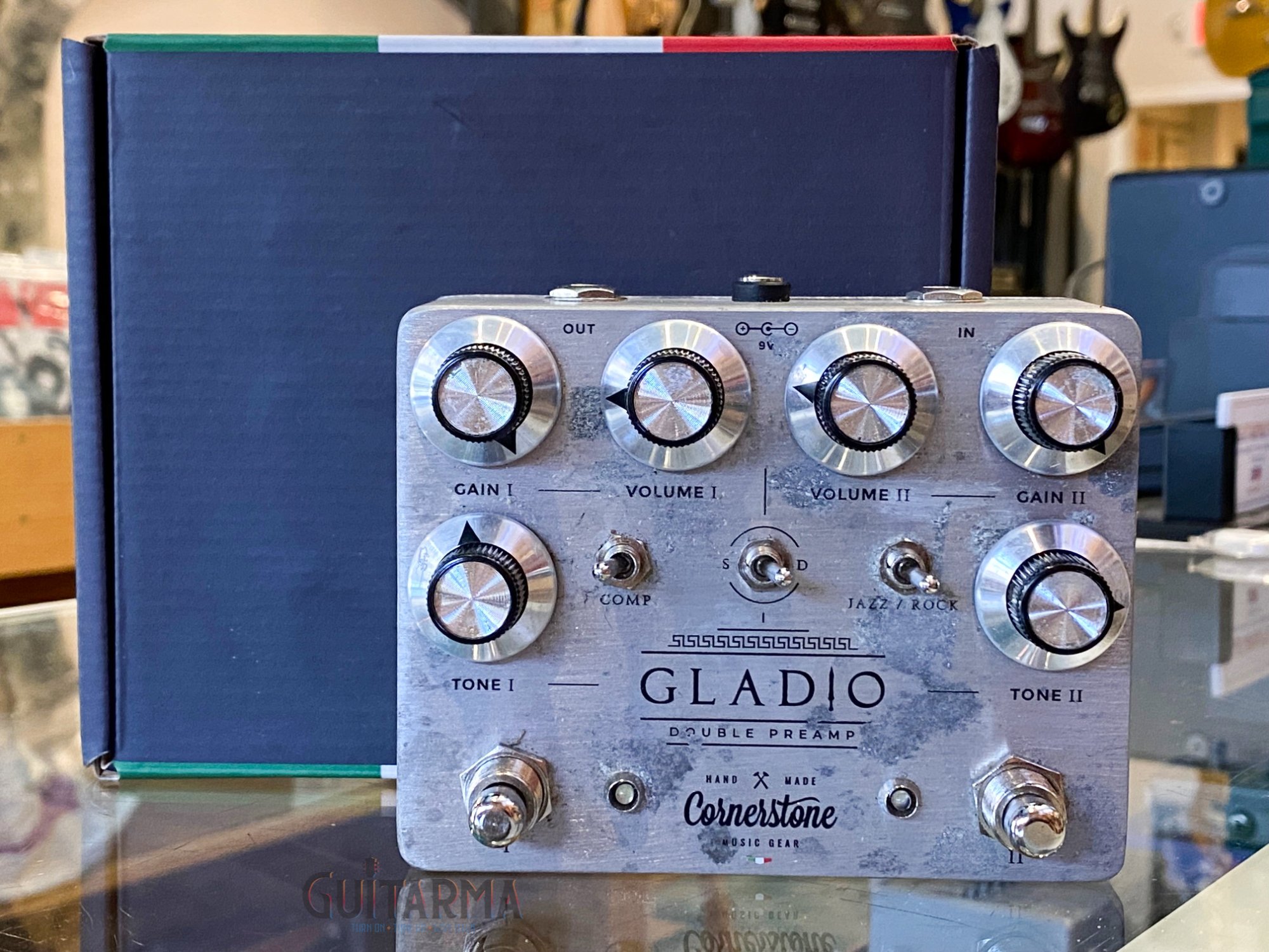 Cornerstone Music Gear Gladio Double Preamp overdrive pedal - w/box