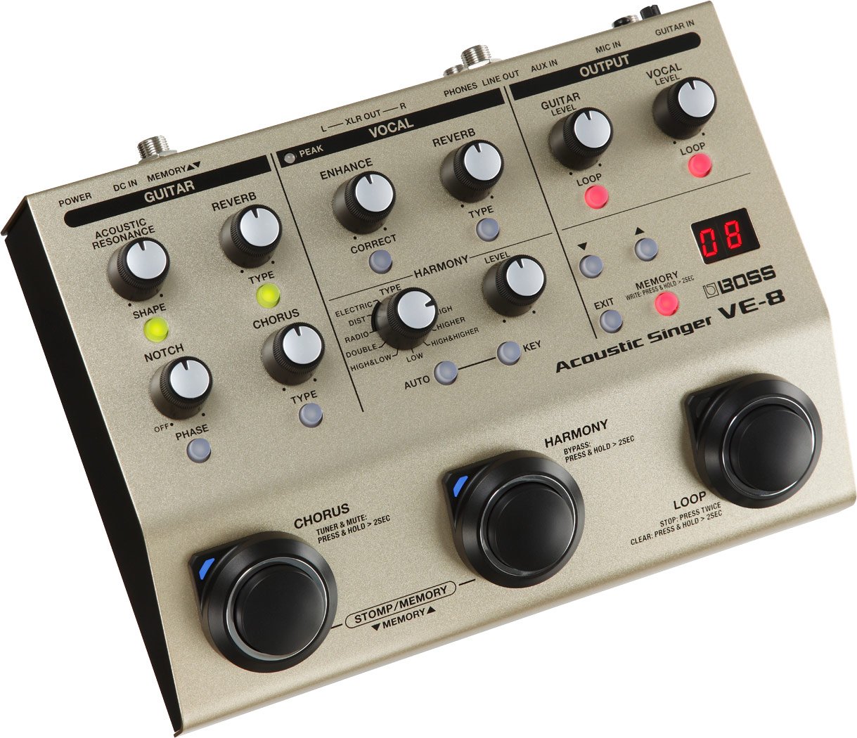 BOSS 安い AD-8 アコースティックギターエフェクター 箱付き BOSS AD-8