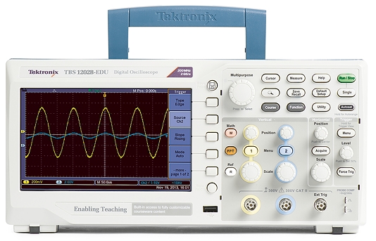 Tektronix オシロスコープ, 200MHz, ポータブル, TBS1202B | RS