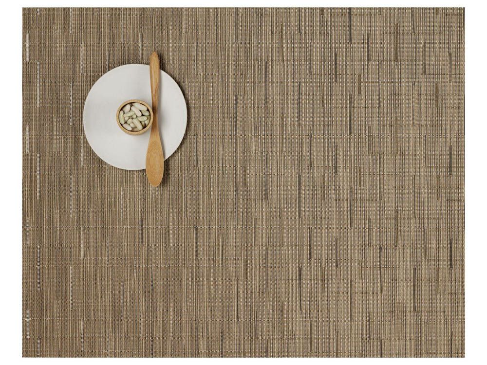 チルウィッチ ランチョンマット バンブー｜キャメルブラウンの不均一な