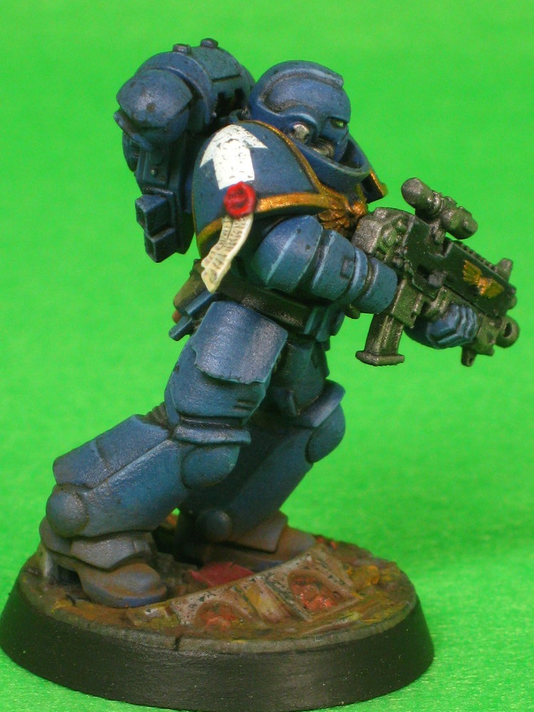 Warhammer 40,000 Space marine Mark X Power Armour 塗装写真