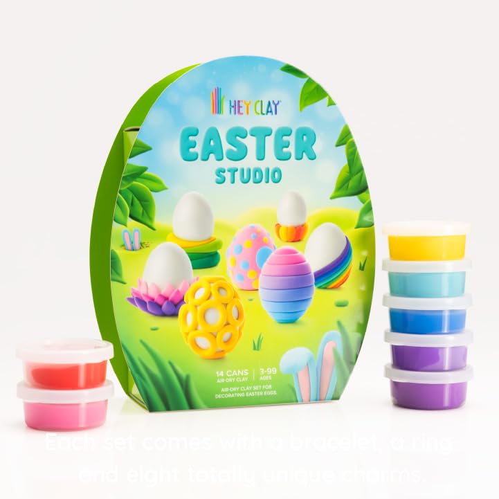 Amazon.com: HEY CLAY Fat Brain Toys Easter Studio, Easter Themed