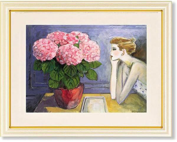 Amazon.co.jp: 絵画 カシニョール・あじさい アート インテリア 花